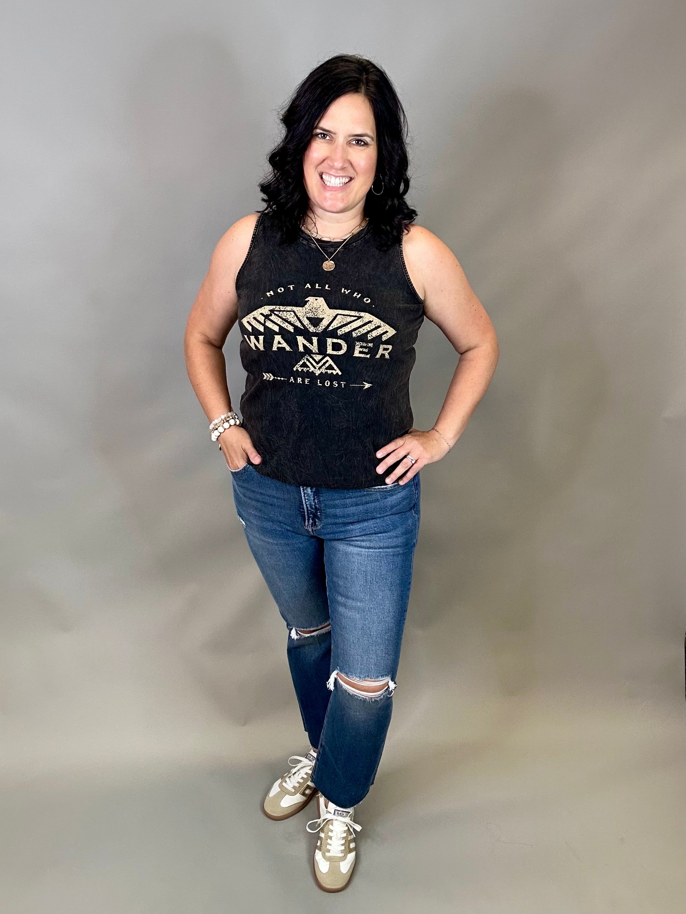 Dark Crop Straight Jeans Bottom- Pants RISEN