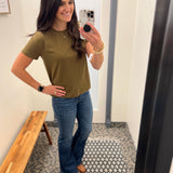 Dark Olive Asher Tee Top - Tee THREAD & SUPPLY