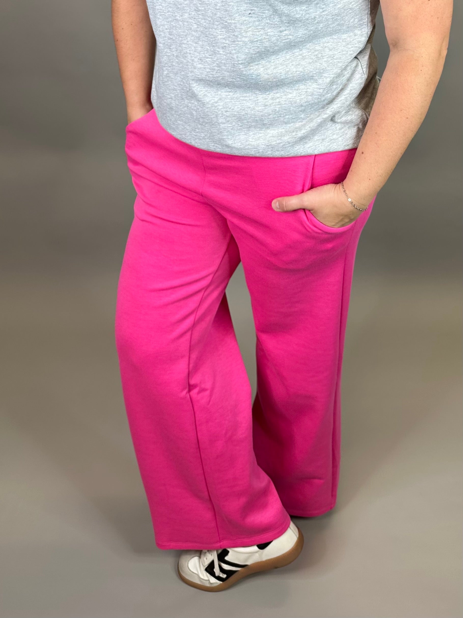 Hot Pink Resort Pants Bottom- Pants DEAR SCARLETT