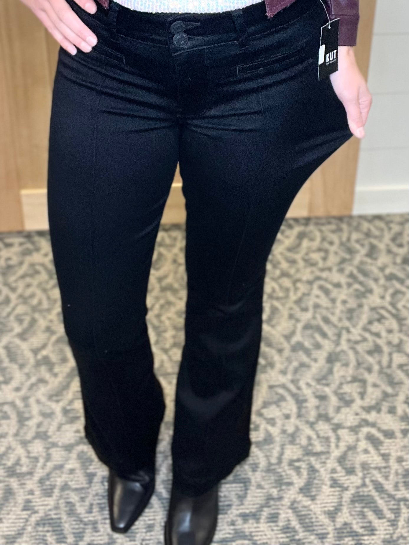 Black Ana High Rise Flare (KUT) jeans KUT FROM THE KLOTH