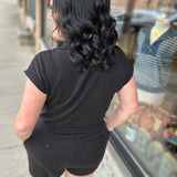 Black Valentine Romper Jumpsuit THREAD & SUPPLY
