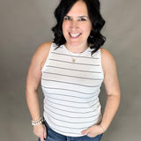 White Black Sinclair Tank Tops- Tanks THREAD & SUPPLY