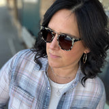 Demi Polarized Square Sunglasses Beige Tortoise/Brown Lens Accessories- Sunglasses Wear Me Pro Wholesale