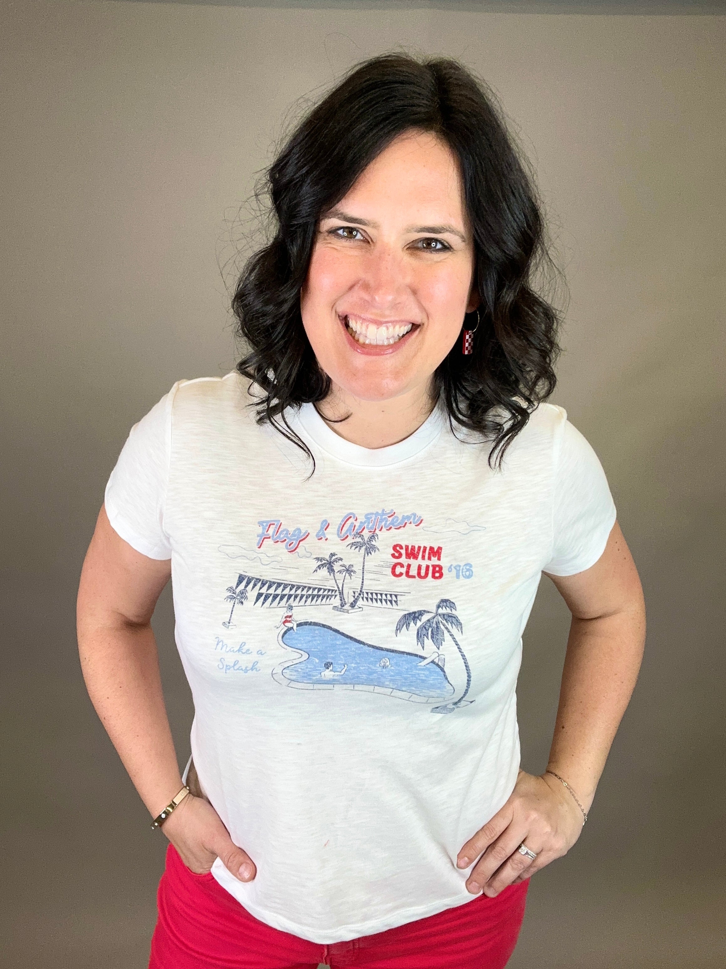 Swim Club Tee Tops- Tees FLAG AND ANTHEM