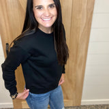 Black Radlie Fleece Sweatshirt Top - Sweatshirt MONO B