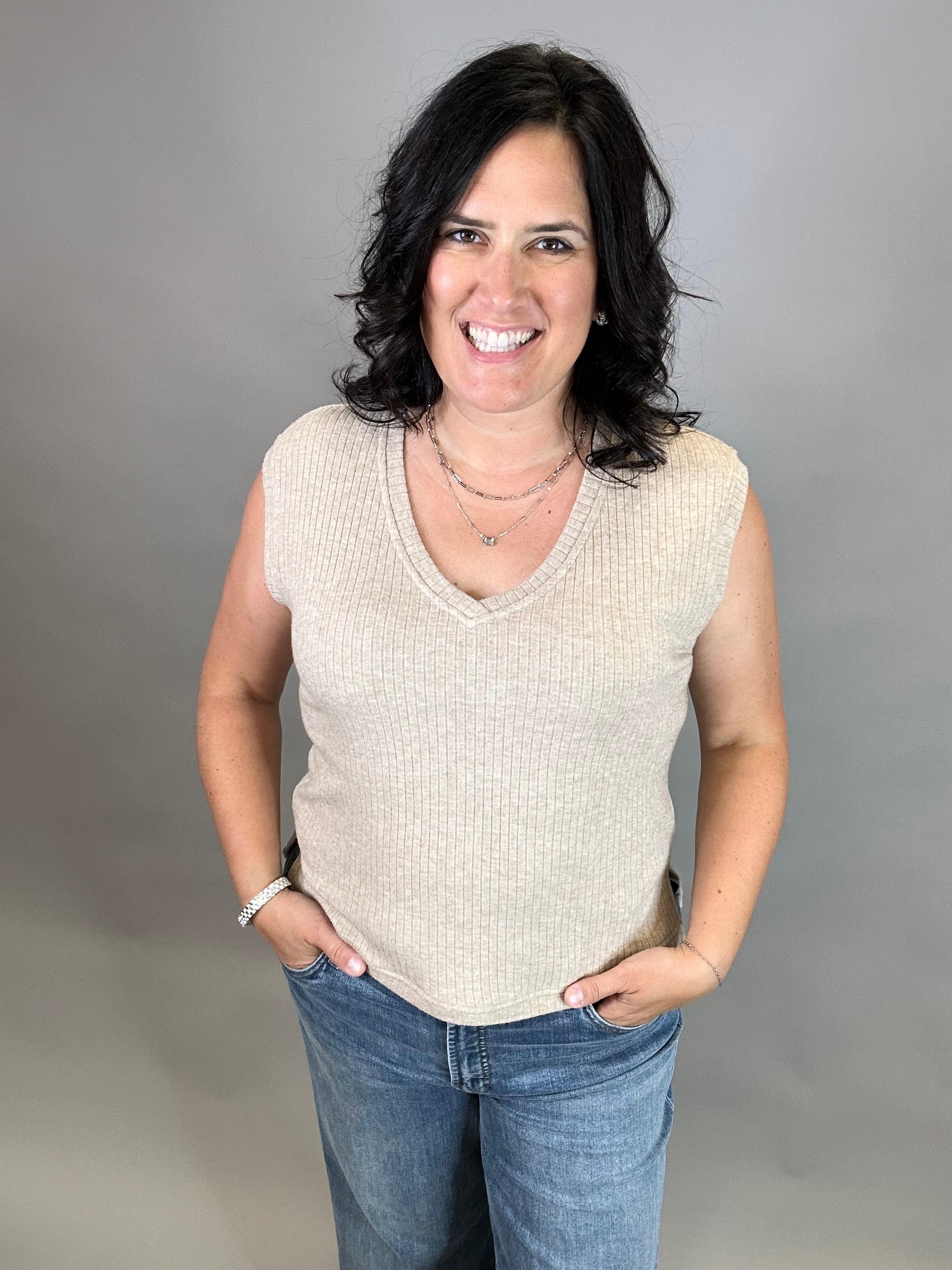 Tan Misty Top Tops- Blouses THREAD & SUPPLY