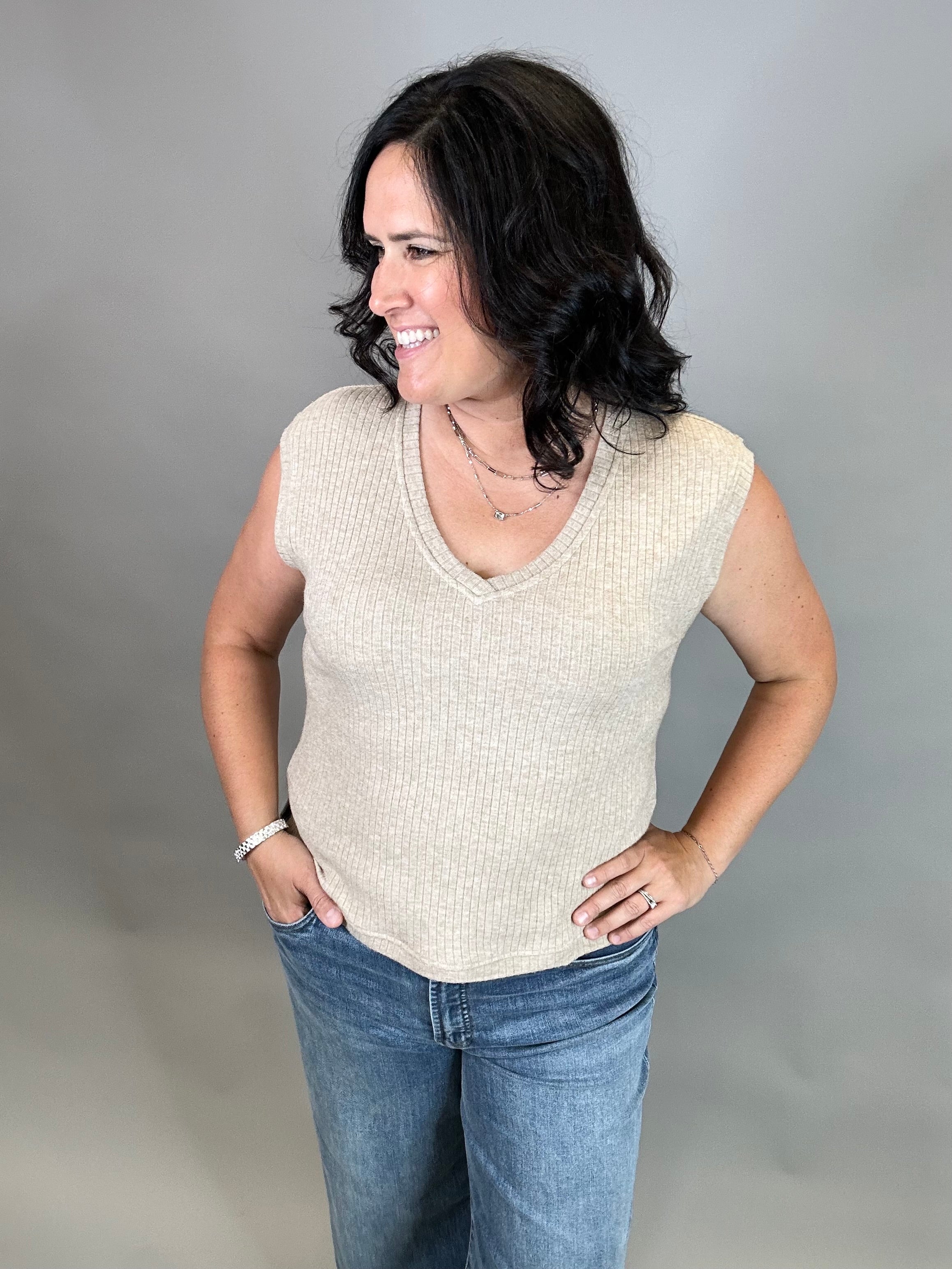 Tan Misty Top Tops- Blouses THREAD & SUPPLY