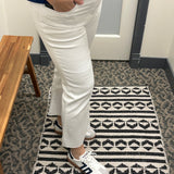 Kelsey Optic White High Rise Ankle Flare Jeans Bottom- Pants KUT FROM THE KLOTH