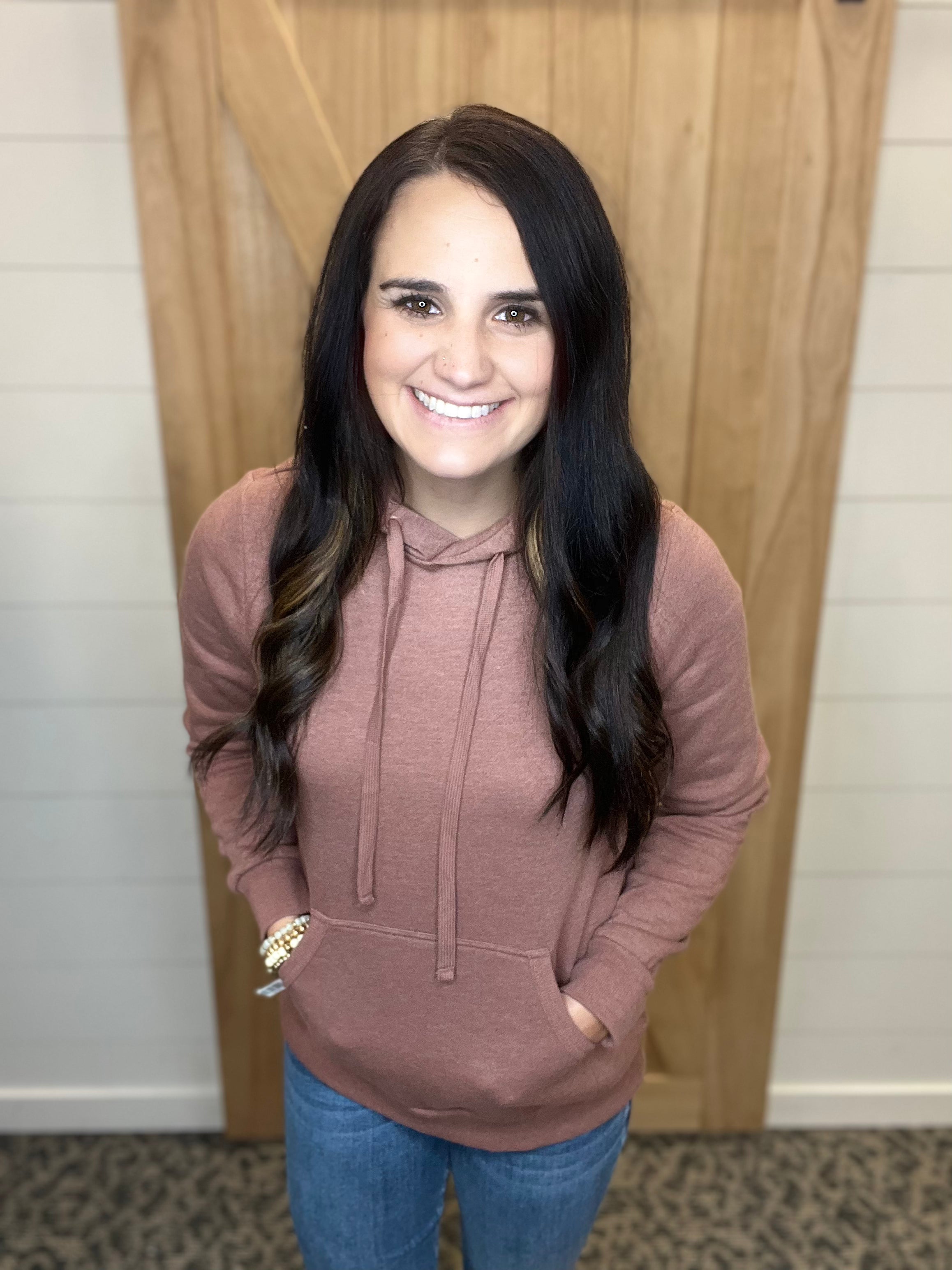 Light Brown Lucy Hoodie Top - Sweatshirt THREAD & SUPPLY