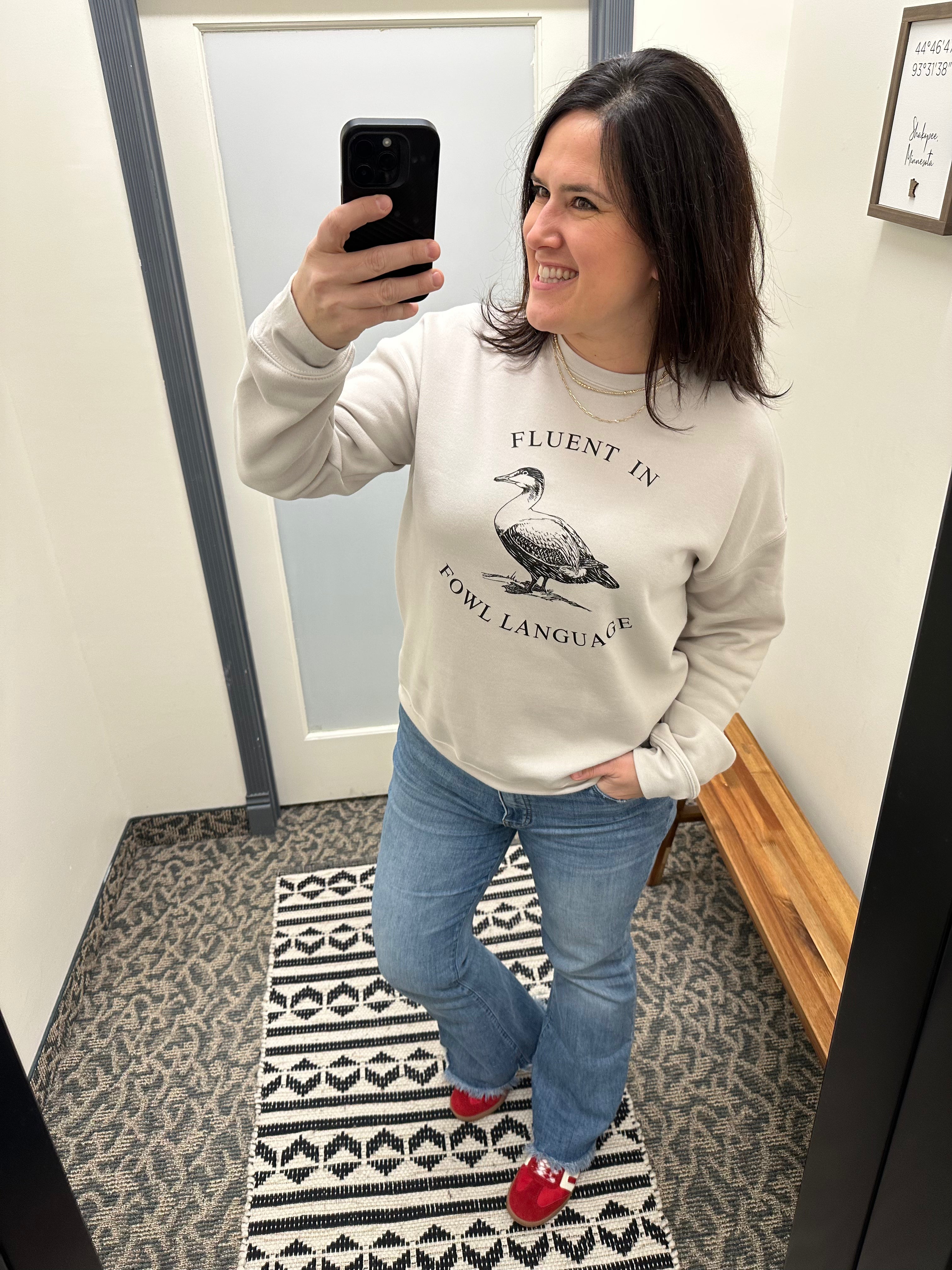Fowl Lauguage Sweatshirt Top - Sweatshirt WINDMILL GYPSY