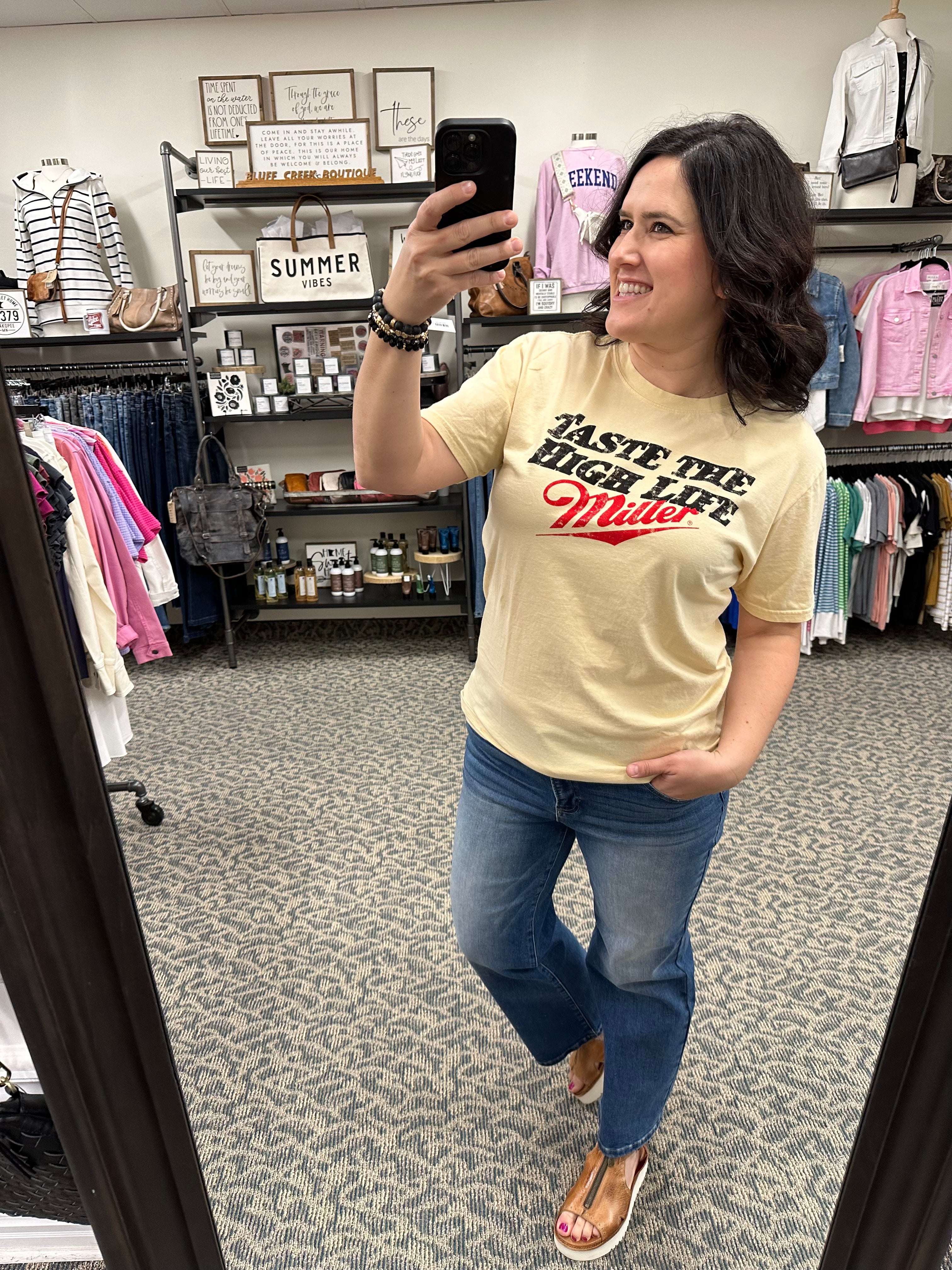 Miller High Life Tee Tops- Tees AMERICAN NEEDLE