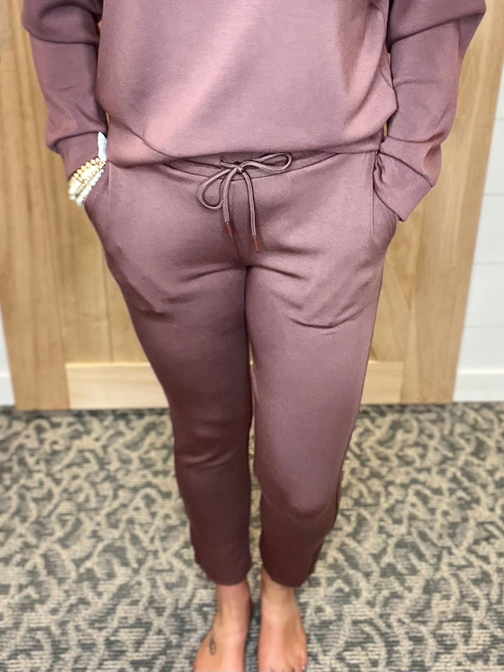 Cherrywood Zip Jogger Bottoms- Joggers THREAD & SUPPLY