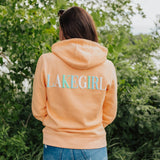Peach Multi Draw Cord Hoodie Top - Sweatshirt LAKEGIRL