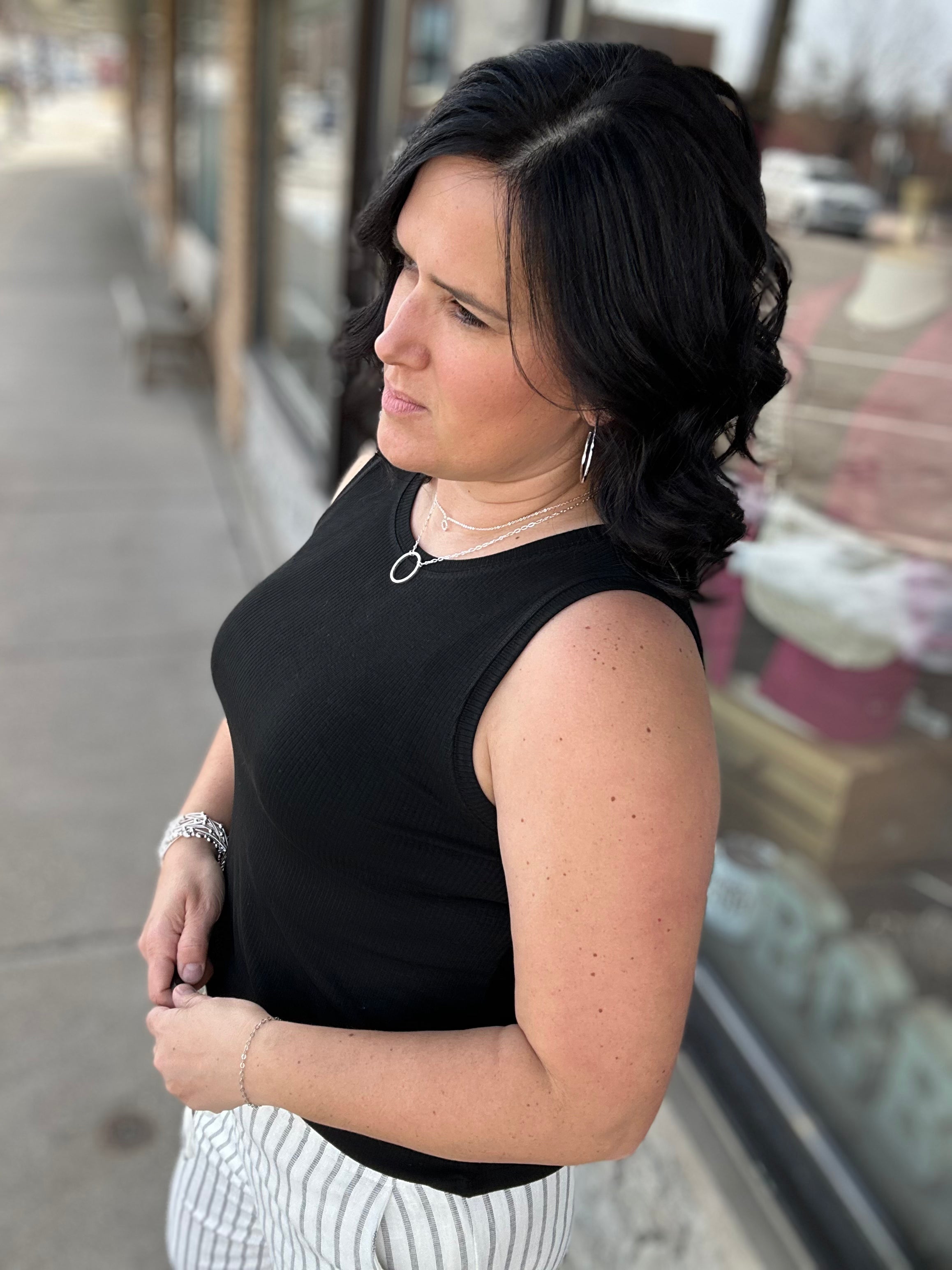 Black Euclid Tank Tops- Tanks THREAD & SUPPLY