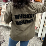Olive Whiskey Weather Shacket Outerwear- Jackets PANACHE