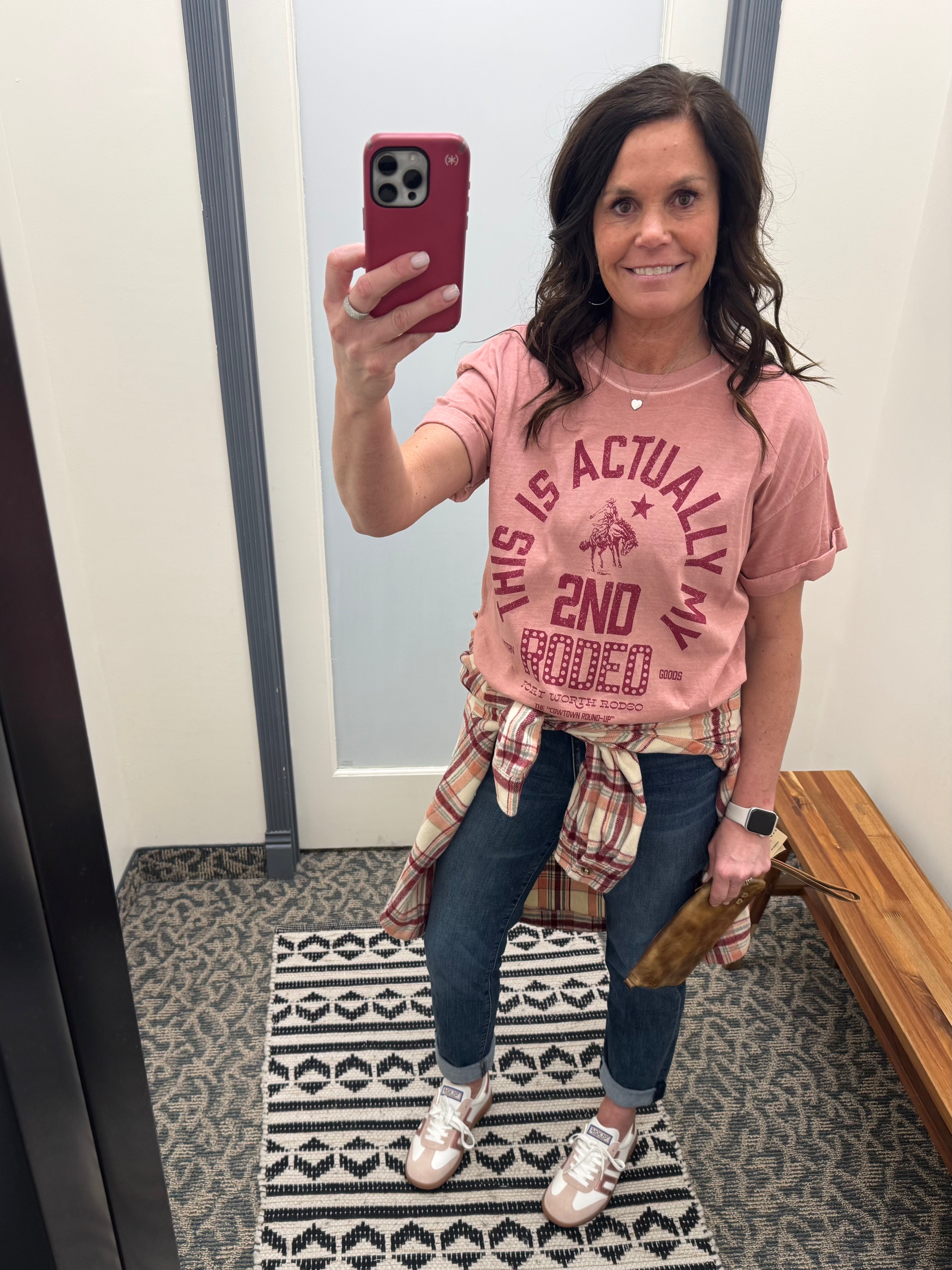 Pink Second Rodeo Tee Top - Tee GIRL DANGEROUS