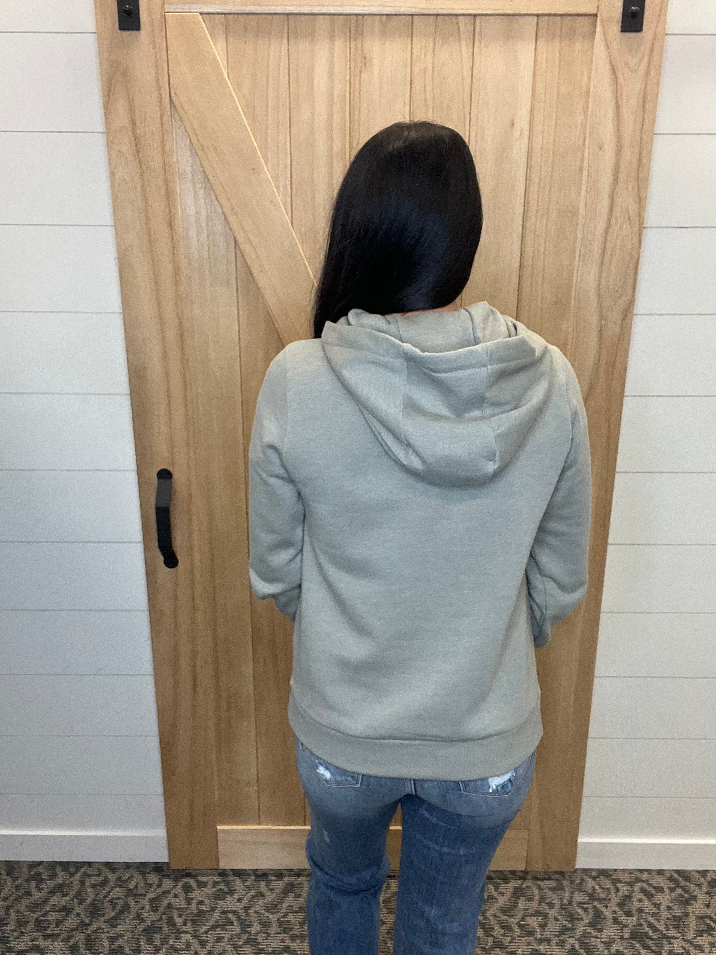 Light Olive Lucy Hoodie Top - Sweatshirt THREAD & SUPPLY