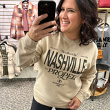 Sand Nashville Proper Sweatshirt Top - Sweatshirt GIRL DANGEROUS