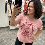Pink Second Rodeo Tee Top - Tee GIRL DANGEROUS