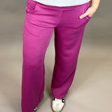 Magenta Resort Pants Bottom- Pants DEAR SCARLETT