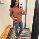 Light Brown Lucy Hoodie Top - Sweatshirt THREAD & SUPPLY