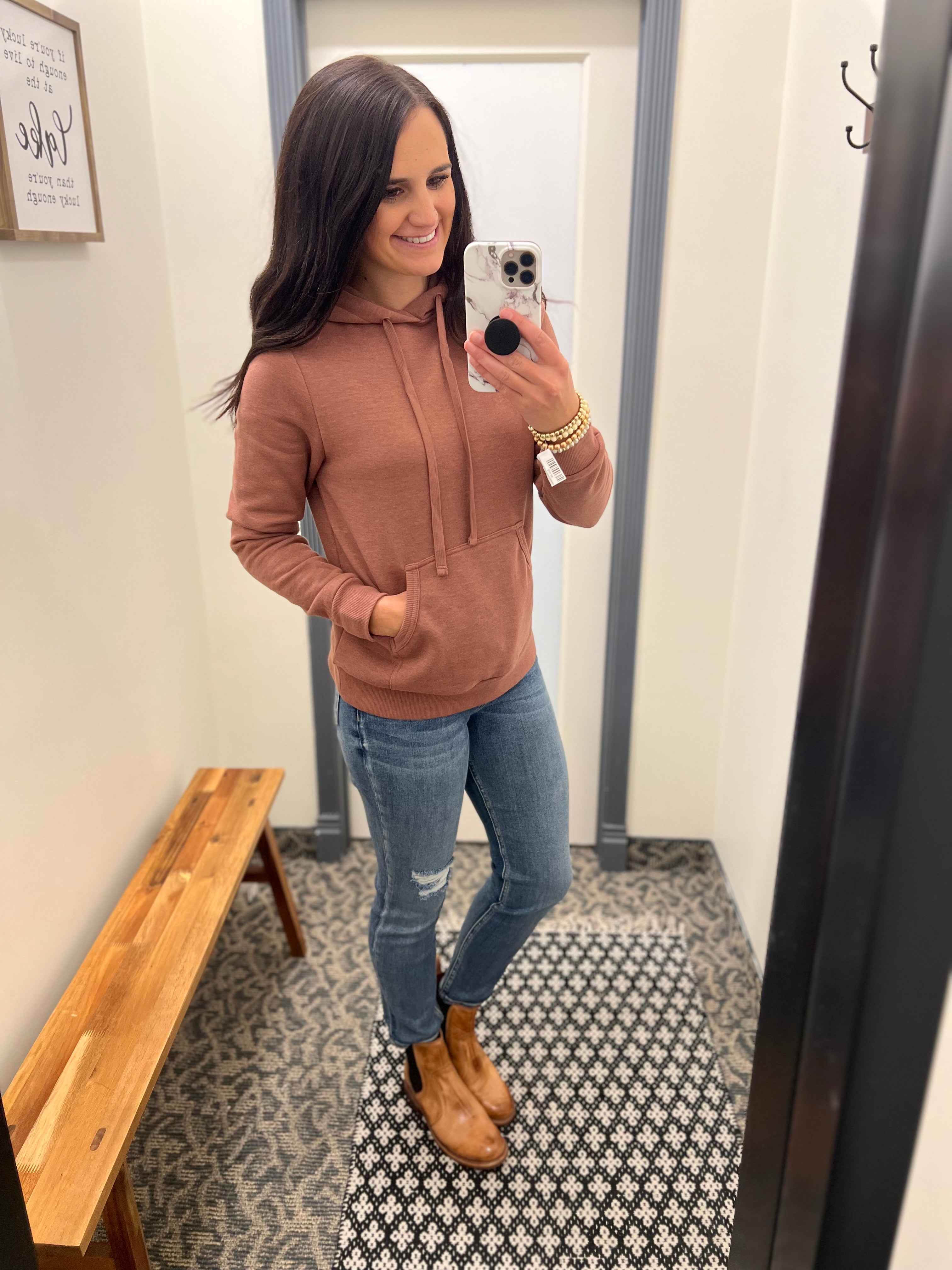 Light Brown Lucy Hoodie Top - Sweatshirt THREAD & SUPPLY