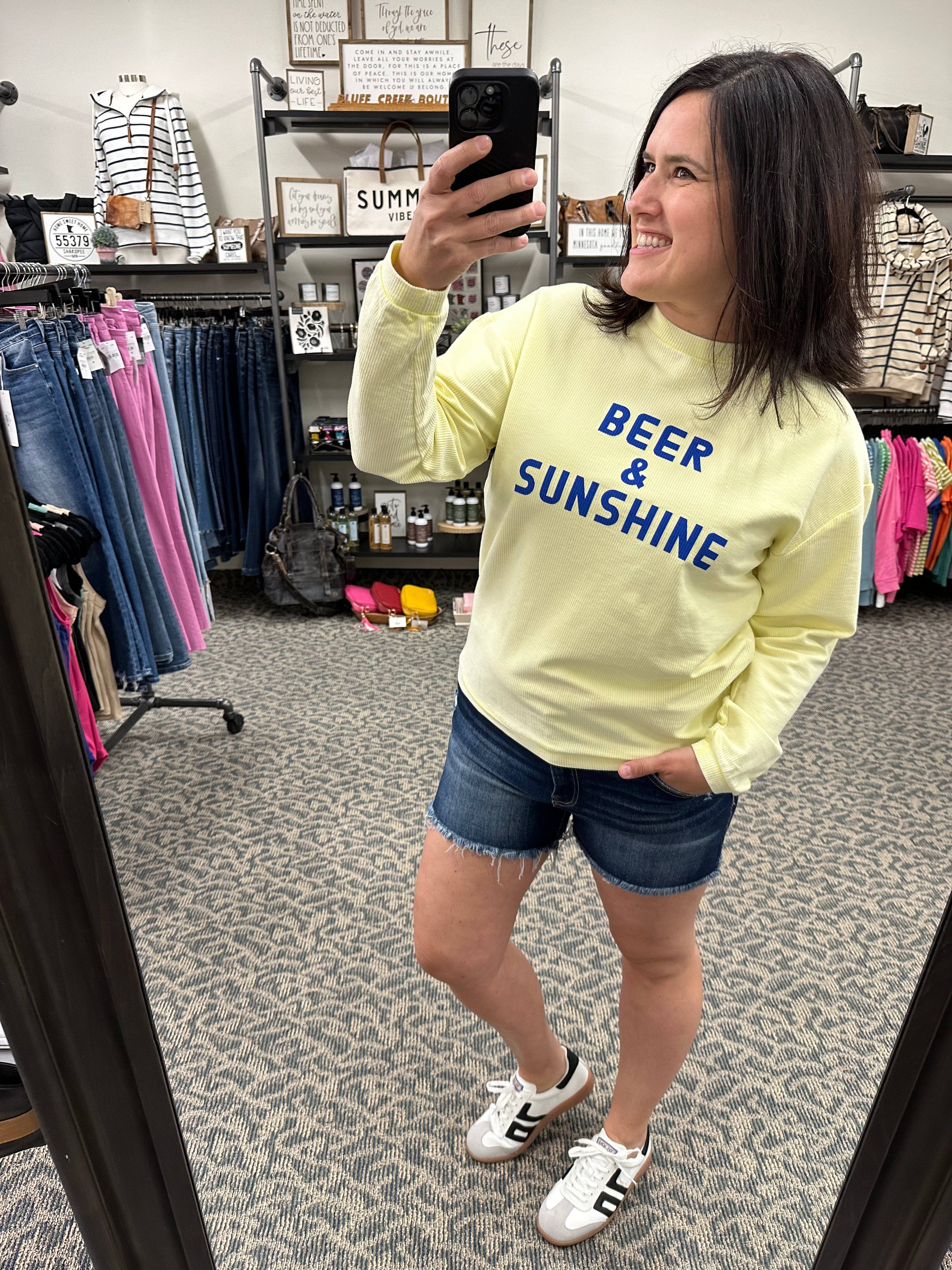 Beer & Sunshine Top - Sweatshirt PANACHE