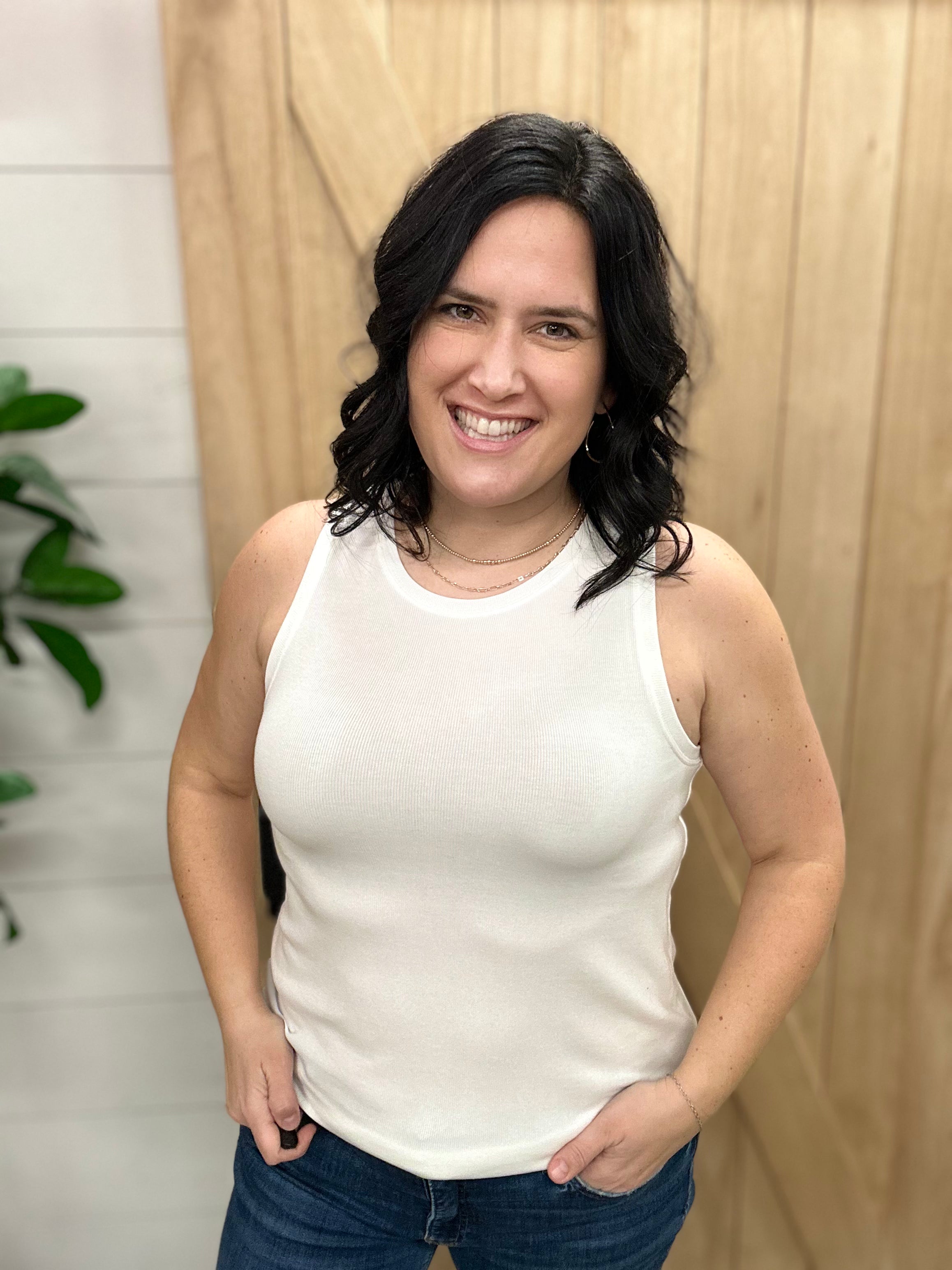 White Sinclair Tank Tops- Tanks THREAD & SUPPLY