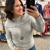 Grey Marilyn Sweater Top - Sweater RD International