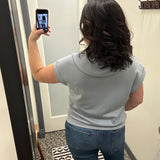 Slate Scuba Half Zip Top Tops- Tees WISHLIST