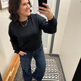 Black Martina Top Top - Sweatshirt THREAD & SUPPLY