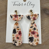 Floral Clay Earrings Jewelry - Earrings Timber & Clay