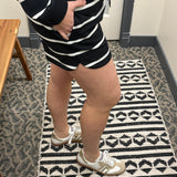 Black Stripe Rosie Shorts Bottoms - Shorts THREAD & SUPPLY