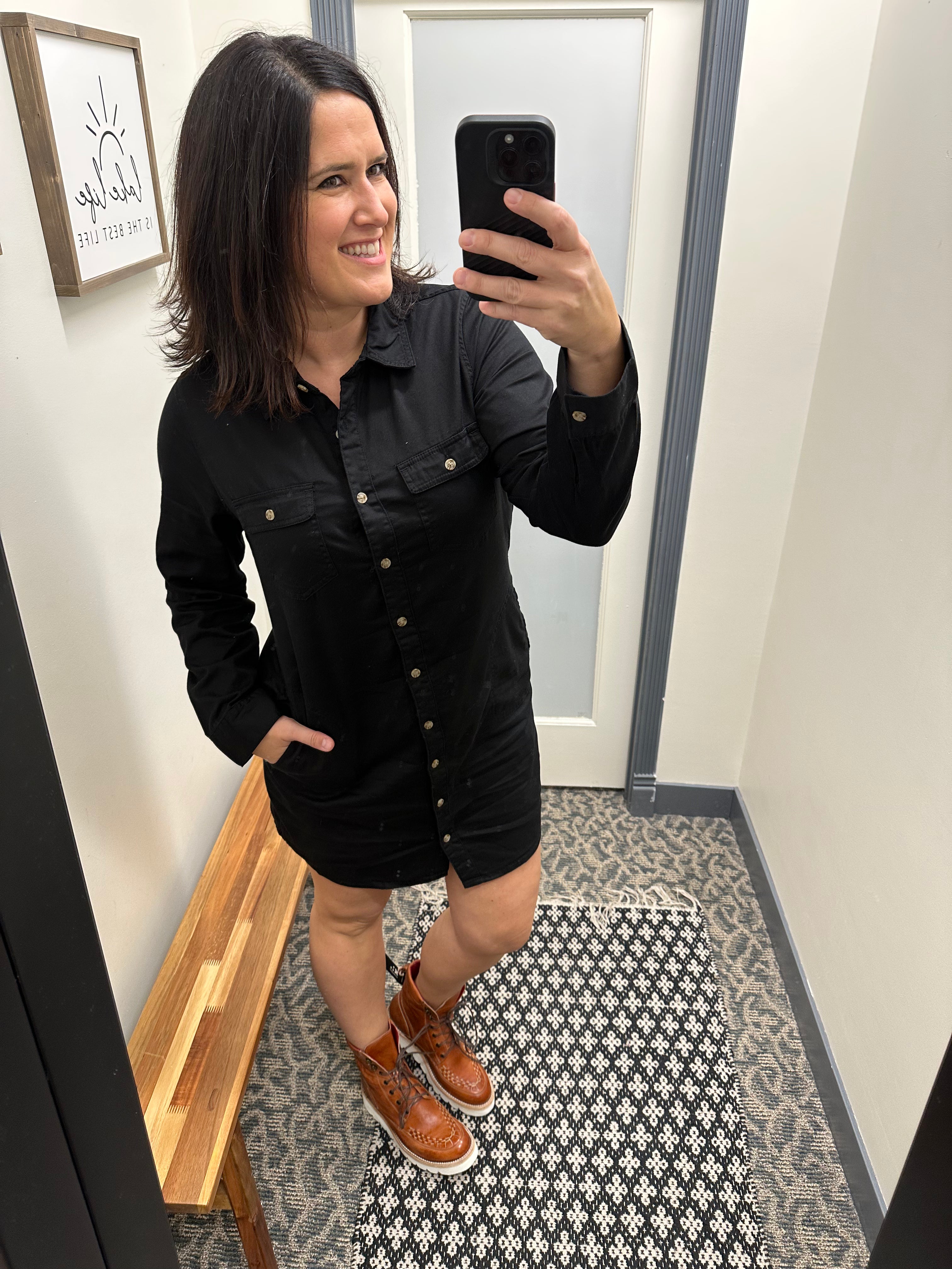 Washed Black Bindi Dress Dresses THREAD & SUPPLY