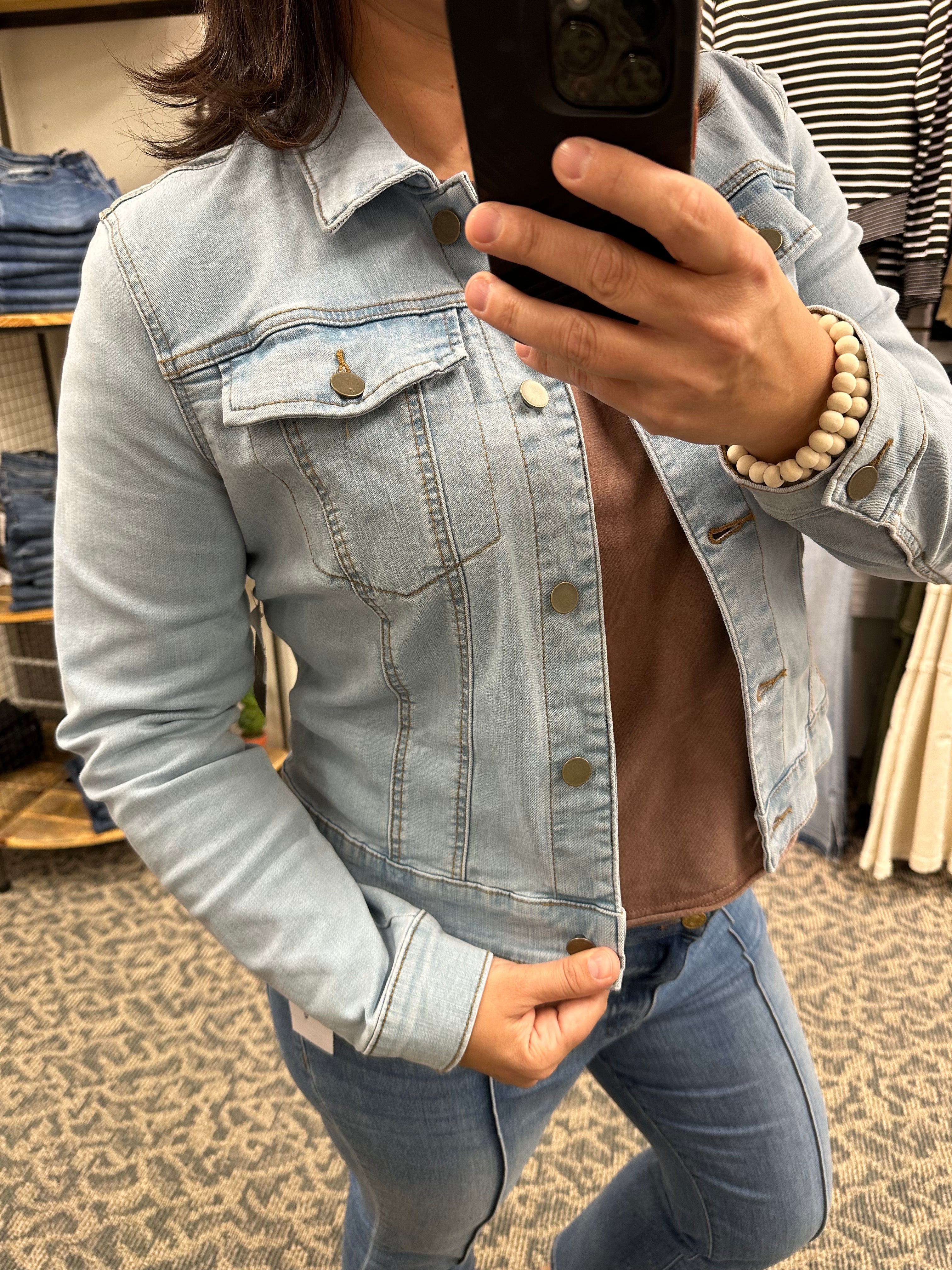 Light Denim Julia (KUT) jean jacket KUT FROM THE KLOTH