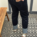 Fay Kindled Cuffed Straight Leg Bottom- Pants KUT FROM THE KLOTH