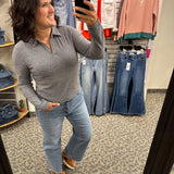 Dark Navy Stripe Alaine Top Top- Sweatshirts THREAD & SUPPLY