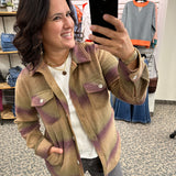 Eggplant Ombre Tullis Shacket Outerwear - Shacket THREAD & SUPPLY