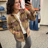 Eggplant Ombre Tullis Shacket Outerwear - Shacket THREAD & SUPPLY