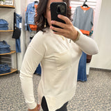 Cream Pocket Sweater Top - Sweater BE COOL