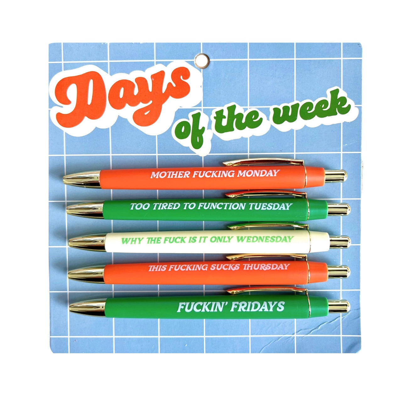 Days of Week Pen Set Home-Stationery FUN CLUB