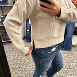 Pale Heather Kristine Pullover Top - Sweatshirt THREAD & SUPPLY