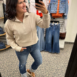 Pale Heather Kristine Pullover Top - Sweatshirt THREAD & SUPPLY