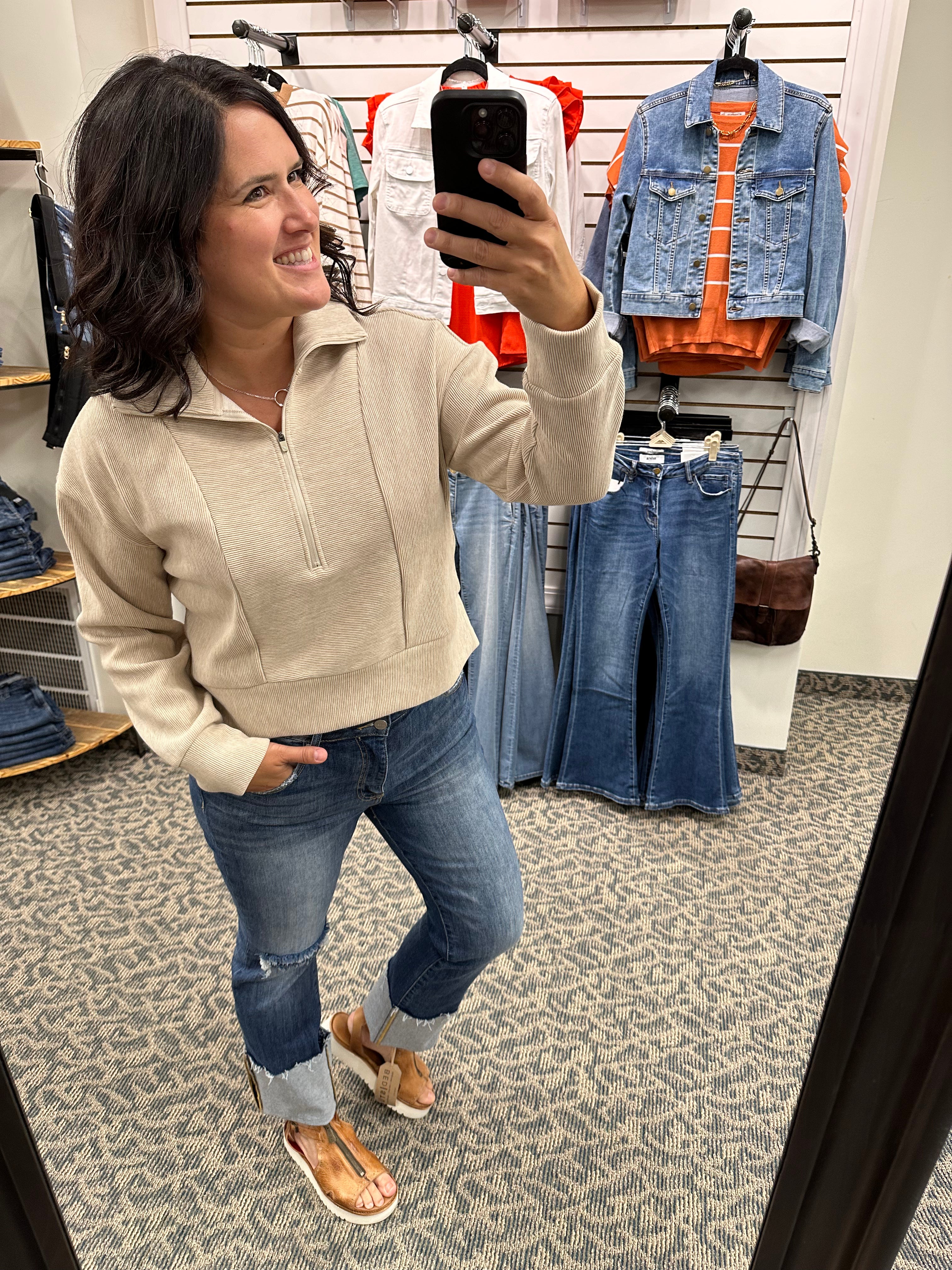 Pale Heather Kristine Pullover Top - Sweatshirt THREAD & SUPPLY