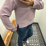 Purple Dove Kristine Pullover Top- Sweatshirts THREAD & SUPPLY