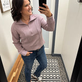 Purple Dove Kristine Pullover Top- Sweatshirts THREAD & SUPPLY
