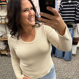 Wood/Ash Stripe Lauren Top Top - Tee THREAD & SUPPLY