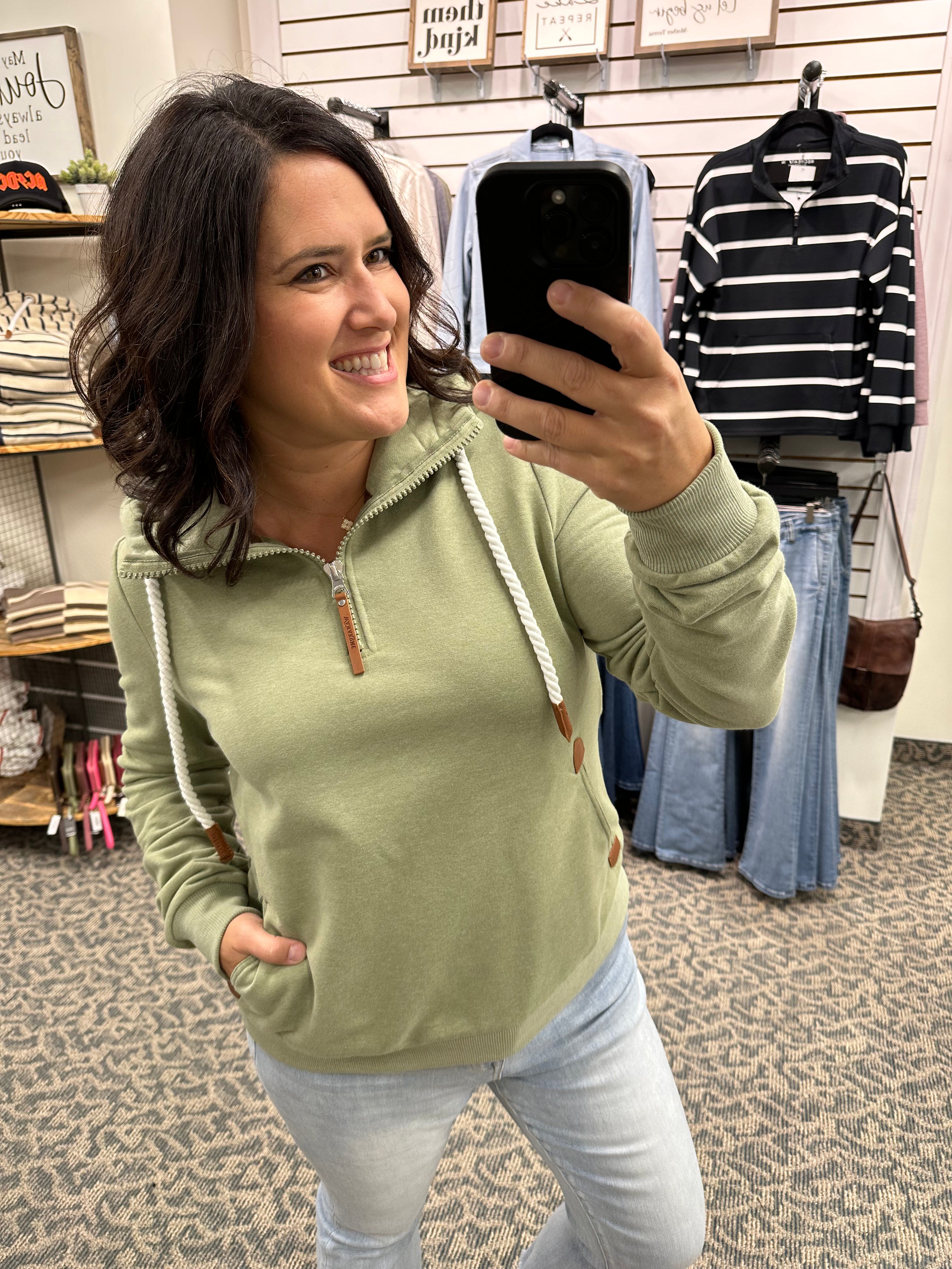 Ivy Army DD Half Zip Wanakome Tops- Sweatshirt WANAKOME