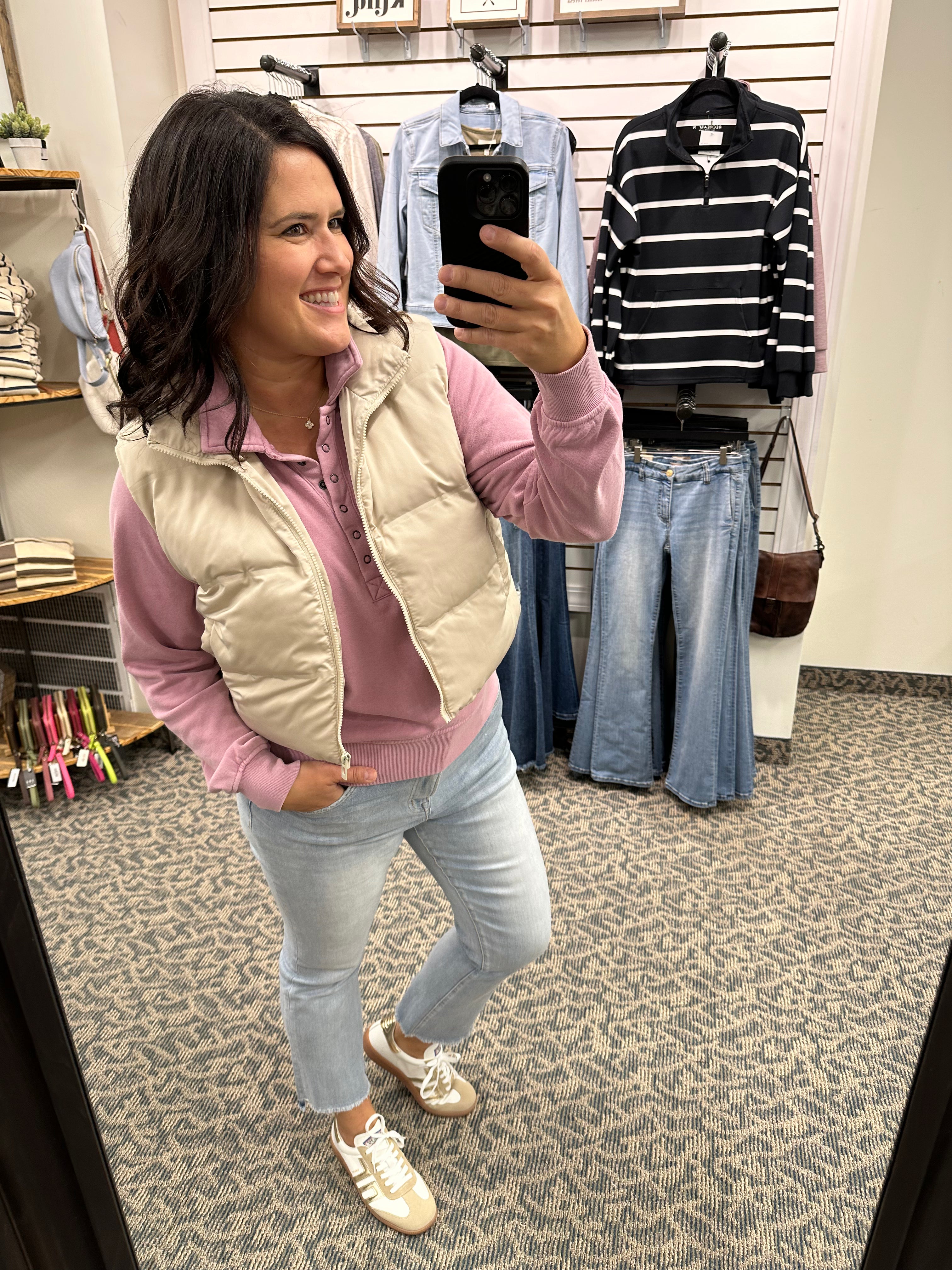 Cream Issey Vest Outerwear - Vest THREAD & SUPPLY
