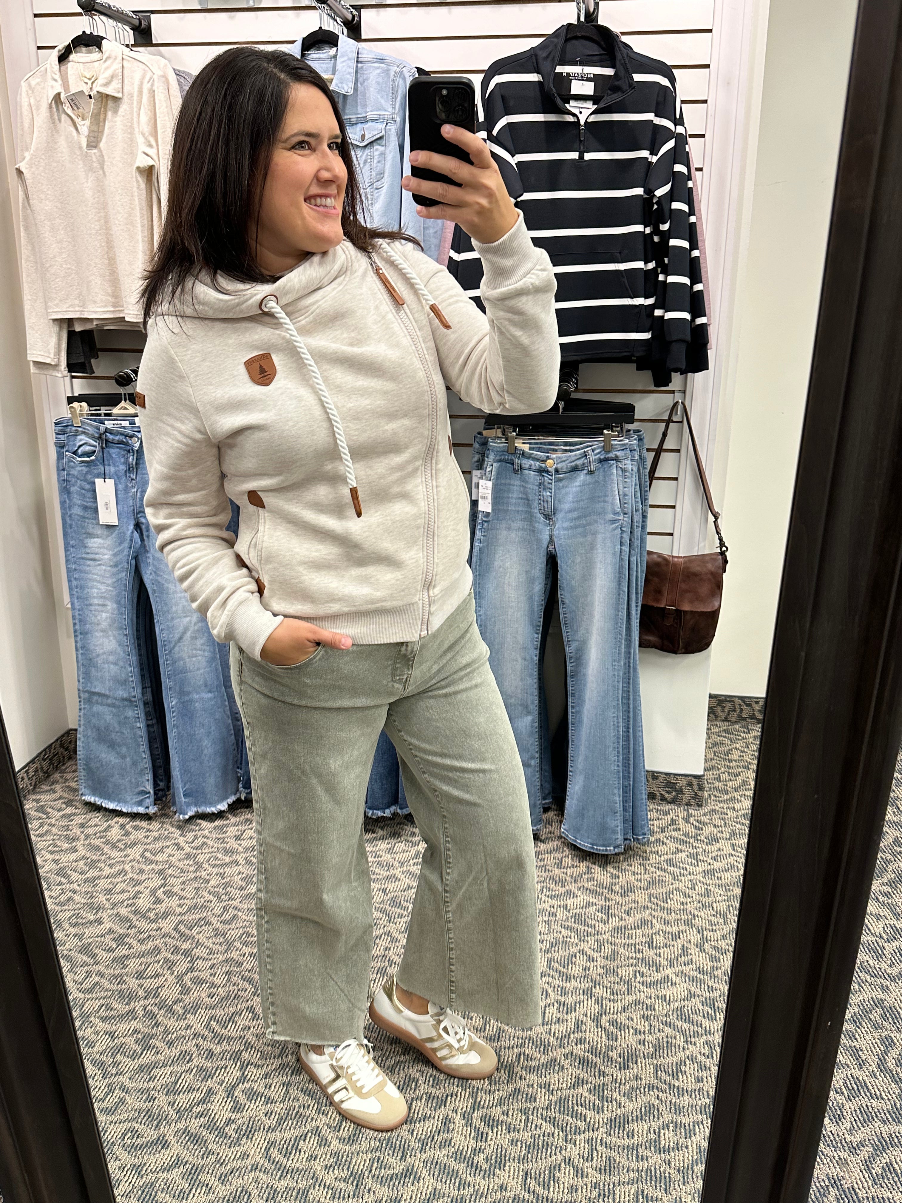 Meg Sage Green High Rise Fab AB (Kut) Bottom- Pants KUT FROM THE KLOTH
